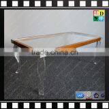 Transparent Beauty Acrylic End Table PMMA Coffee Tables Plastic Tea Table From China Manufacturer thumbnail-6