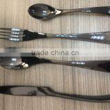 Black Gold Plated Stainless Steel Cutlery Set/flatware Set thumbnail-2