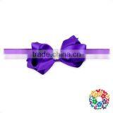 Silvery Sequin Hairbows Baby Girls Headbands Fanny Hair Bow With Elastic Band Wholesale thumbnail-2