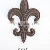 Beautiful Cast Iron FLEUR DE LIS Wall Decor Sign Plaque thumbnail-1