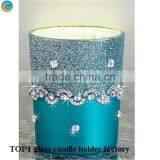 Silver Candlestick Holder Fresh Air Glass Jar Candles Tin thumbnail-3