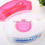 BPA-FREE Plastic Salad Lunch Box Set With Ice Pack Dressing/Food Grade Plastic Lunch Box Set With Fork thumbnail-3