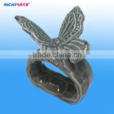 decorative butterfly shaped ceramic napkin rings