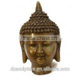 Temple Garden Building Metal Brass Buddha Head Statues thumbnail-5