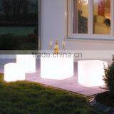 Outdoor Waterproof Polyethylene Solar-powered LED Sitting Cube With CE, ROHS, SGS Certifications