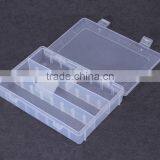 Clear Jewelry Box Organizer Adjustable Plastic Storage Box With 6 Compartments thumbnail-2