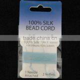 Wholesale 0.7mm Light Blue 100% Bead Silk Threading Cord With Needle Attached thumbnail-1