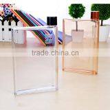 420ml Water Transfer A5 MEMO Notebook Square Bottle Sport Hiking Tour Clear Plastic Water Bottle Drinkware thumbnail-3