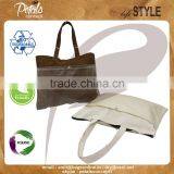 Geometrical Design Canvas Tote Bag With Self Handle thumbnail-5