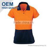 Custom Made Reflective Polo Shirt With Pique With High Quality Made in China