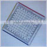 Durable Flexible Plastic Nautial Grid Protractor / Square Aviation Protractor Plotter ( 1 mm Thickness ) # KPP-4 thumbnail-2