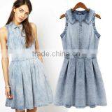 HD-D150 High Quality Fashion Dress OEM Service Factory/jeans Women Dresses/ladies Dress thumbnail-1