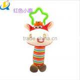 Lovely Animal Shape Plush Hanging Toy Baby Bed Bell Wholesale thumbnail-3