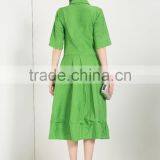 Guangzhou Supplier Customized High-end Muslim Long Sleeve Maxi Dress Aqua Green Evening Dress 2016 thumbnail-6