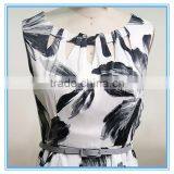 Summer Women Casual One Piece Midi Dress Hollow Out Design In Floral Print thumbnail-2