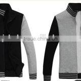 2016 Spring Collar Fleece Male Knitting Cardigan Sports Leisure Jacket Sportswear Hoodie for Men thumbnail-1