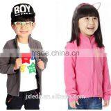 Brand 4-12Y Spring Boys And Girls Cardigan Coat Jacket Kids Pure Color Outfit Kids Clothings Children Polar Fleece Jacket thumbnail-3