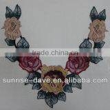 2015 New Style Beaded Flower Neck Applique Patch thumbnail-1