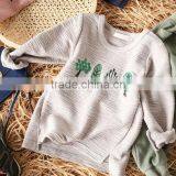YE5157 Autumn 2017 Children Clothing Korean Embroidery Tree Children T-shirt thumbnail-2