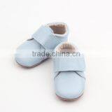 Light Bule Leather Wholesale Shoes Cute Baby Boots thumbnail-4