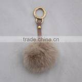 Myfur Wholesale Genuine Rabbit Fur Pom Pom Key Ring Accessory Fur Pendant thumbnail-2