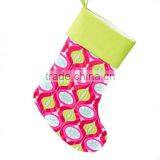 Hip Holiday Red Ornaments Embroidered Large Christmas Stocking thumbnail-1