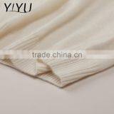 European Casual Style Women Soft White Rollneck Cashmere Knit Sweater thumbnail-4