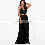 Drapey Hippie Boho Style Casual Women's Maxi Skirt With Pockets thumbnail-4