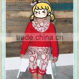 Valentine Outfits Baby Clothes Boutique Girl Clothing Children Frocks Designs and Icing Pants Set thumbnail-1