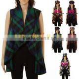 FACTORY Dazzle Tweed Open-front Waistcoat thumbnail-1