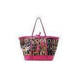 Pink / Black Leather Animal Print Handbags For Perty With Single Strap thumbnail-1