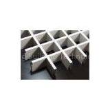 Decorative Commercial Suspended Ceiling Tiles Square Grille , Metal Grid Panel thumbnail-1