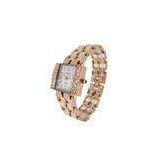 Dust Proof Womens Quartz Watches With Abacus Style Bracelet
