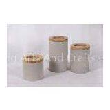 Wood Lid Concrete Kitchen Accessories Sealed Jar Smooth For Food Save thumbnail-1