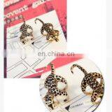 Godbead Brand Jewelry Design Rose Gold Plated With Crystals Green Eye Leopard Finger Ring Top Quality Ring Wholesales thumbnail-2