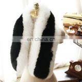 Luxurious White Black Fox Fur Scarf Fashion Fox Fur Shawl From China thumbnail-1