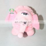 HI cheap valentine pink plush elephant , custom plush toys