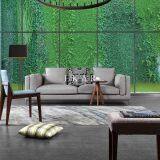 New Modern Design Grey Linen Fabric Soft Feather Furniture Living Room Sofa Set thumbnail-3