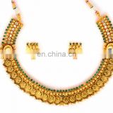 South Indian Laxmi Coin bridal jewelry-One Gram Gold Plated Jewellery