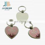 Heart Shape Custom Painted Zinc Plating Metal Keychain thumbnail-4