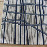 Navy Blue Rose Rugs Wool Hand Tufted Carpet Large Rugs For Living Room thumbnail-4