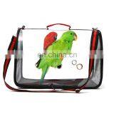 Bird Travel Takeaway Travel Cage PVC Transparent Breathable Bird Cage Parrot Handbag thumbnail-7