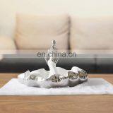 Hot Selling Living Room Decoration Accessories Luxury Silver Ceramic Home Table Decor Pieces thumbnail-1