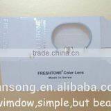 Paper Cosmetic Box With Empty Window, White Cardboard Paper Packaging Box