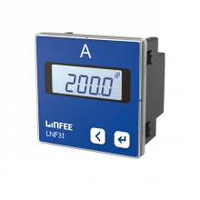 LNF31 LCD panel single 1 phase AC mini ammeter 72x72 panel meter