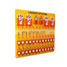 High Security Factory OEM Safety 36pcs Padlocks Lockout Station