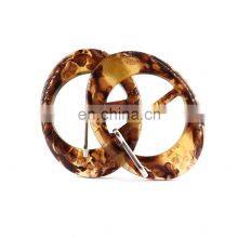 Factory Sale Belt Buckle Delicate Rectangle Round Sandal Shoes Buckle Resin Pin Roller Buckle thumbnail-5