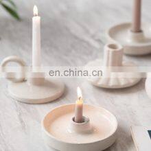 Wholesale Cheap Products Nordic INS Creative Home Decor Candle Jars Ceramic Candle Holder thumbnail-4