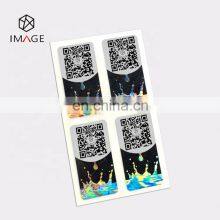 Silver Color Security Hologram QR Code Anti Counterfeit Stickers thumbnail-2