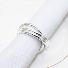 Fast Shipping Gold Silver Colored Napkin Ring For Wedding Table Decoration thumbnail-3